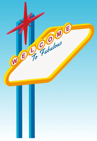 Las Vegas Nevada Segno Vettoriale Illustrazione — Vettoriale Stock