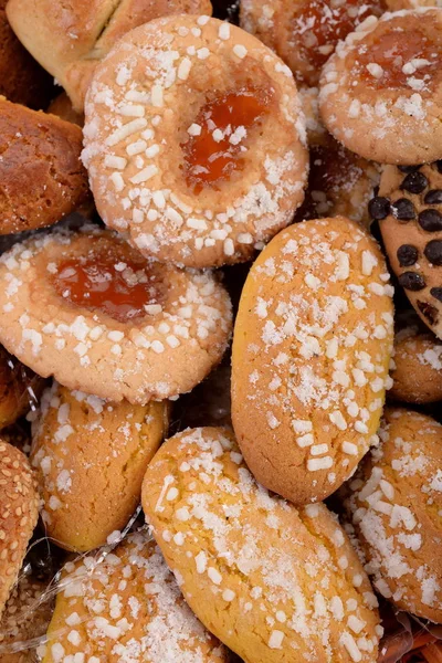 Fruit biscuits with grain sugar — Stock Photo, Image