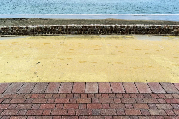 Pavimentazione Una Spiaggia Malinske Isola Cherso Croazia — Foto Stock