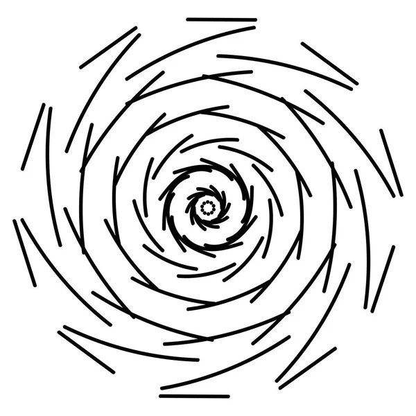 Mandala Geometrisk Ornament Vektorillustration Svart Traceryen Vit Bakgrund — Stock vektor