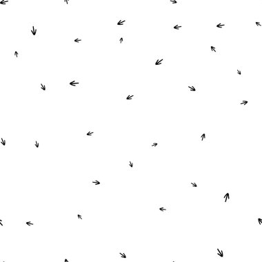 Seamless modeli. Dekoratif için seamless modeli ile el çekilmiş simgesi. Yön simgesi tasarım aşağı ok.