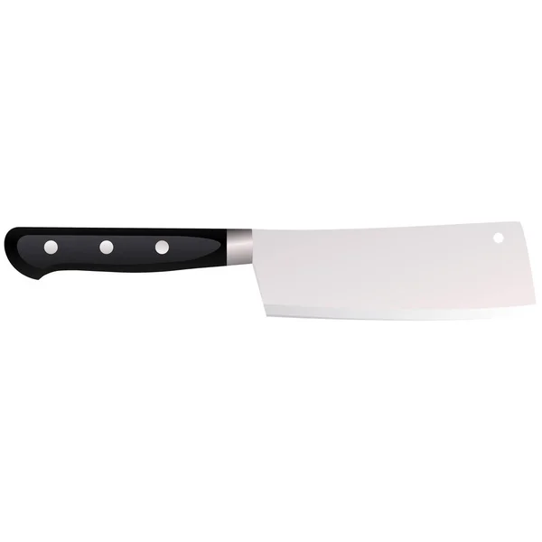 Couteau Cuisine Sur Fond Blanc Illustration Dans Style — Photo
