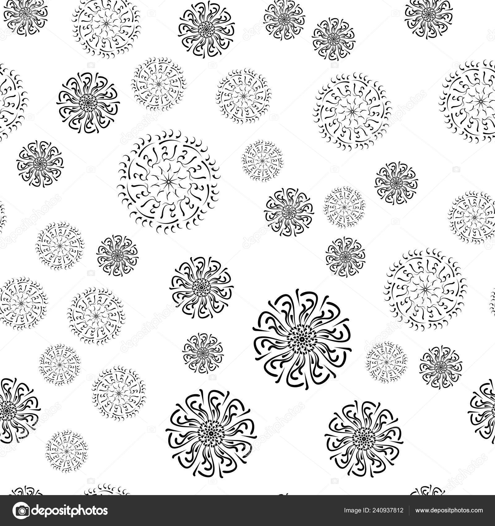 Download Mandala Seamless Pattern White Background Coloring Pages Adults Coloring Book Stock Photo Image By C Fotostock32 240937812
