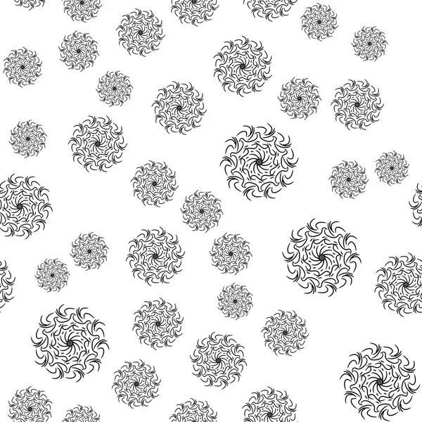 Mandala Seamless Pattern White Background Coloring Pages Adults Coloring Book — Stock Photo, Image