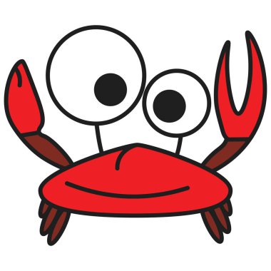 Karikatür tarzı Yengeç