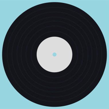 Düz tarzda vinil kayıt