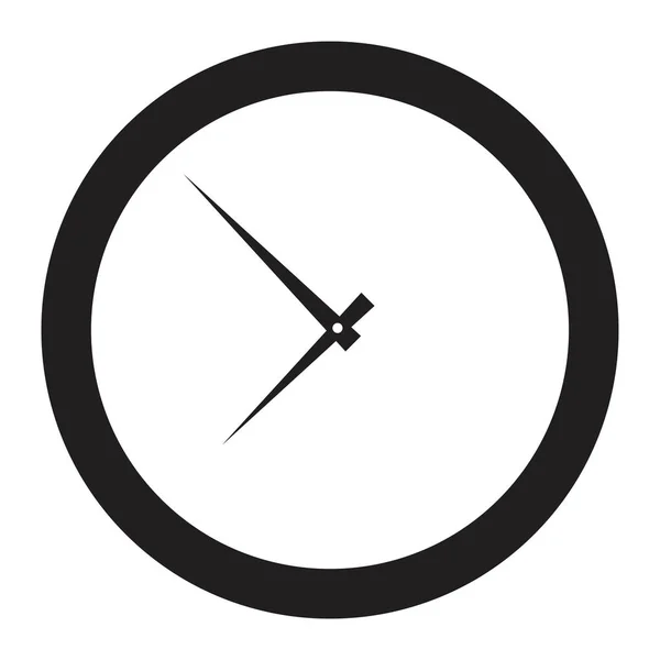 Icono de horas redondas en un estilo plano . — Vector de stock