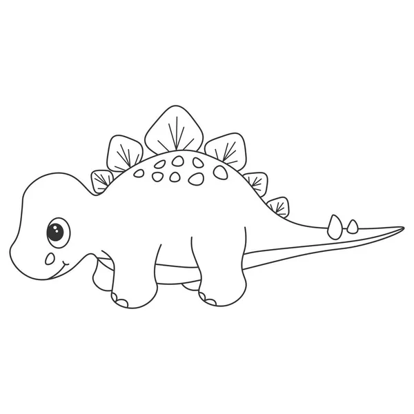 Dinozor stegosaurus kontur