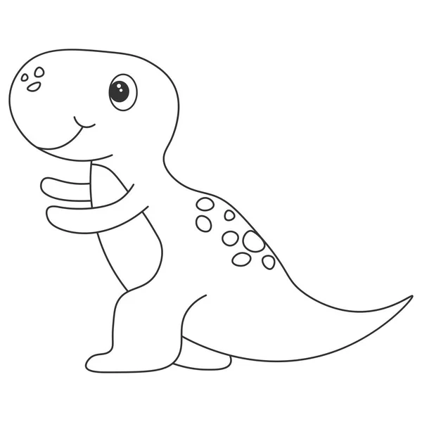 Dinosaur Tyrannosaurus contour — Stockvector