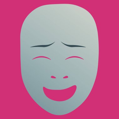 Mutlu tiyatro maskesi