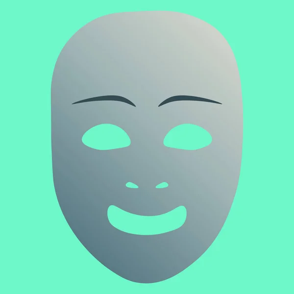 Alegria máscara teatral — Vetor de Stock