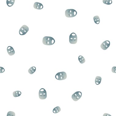 Üzücü tiyatro maskesi Dikişsiz desen