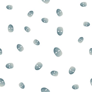 Kurnaz teatral maske Dikişsiz desen