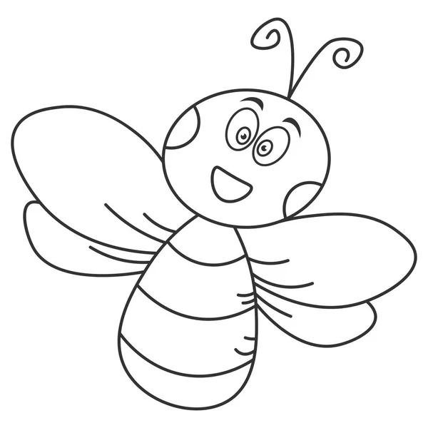 มีความสุขผึ้งในสไตล์การ์ตูน . — ภาพเวกเตอร์สต็อก