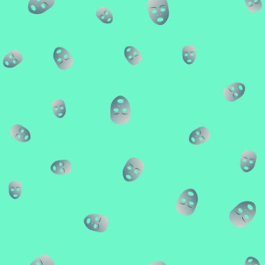 Şaşırtıcı tiyatro maskesi Dikişsiz desen