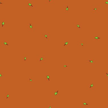 Doodle tarzında bitkilerin dikişsiz deseni.