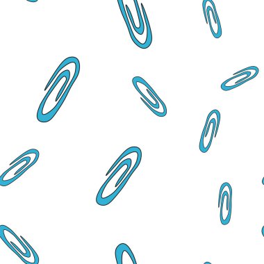 Doodle tarzında okul ataş Dikişsiz desen. Vektör çizimi.