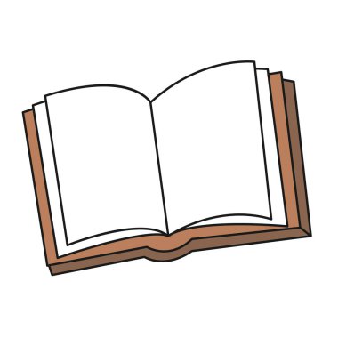 Doodle tarzında okul ders kitabı. Vektör çizimi.