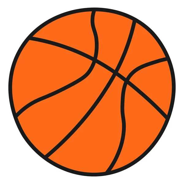 Σχολικό μπάσκετ στο στυλ Ντουντλ. Απεικόνιση διανυσματικών φορέων. — Διανυσματικό Αρχείο