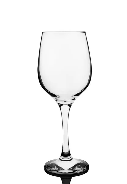 空のグラスのワインから — ストック写真