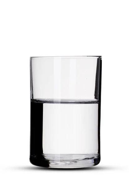 Szklankę wody z cieniem — Zdjęcie stockowe