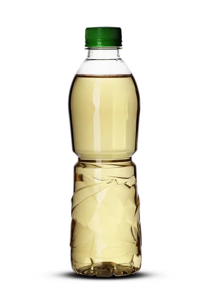 Liten plastflaska med dryck — Stockfoto