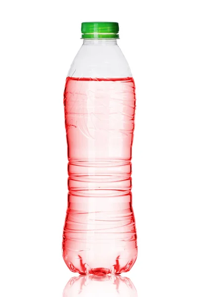 Plastic medium bottle with liquid — Stock Photo, Image