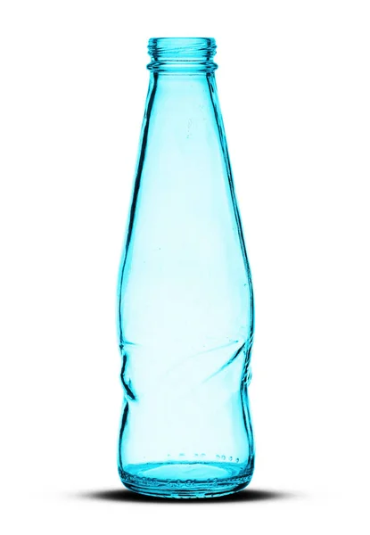 Pequena garrafa vazia de suco — Fotografia de Stock