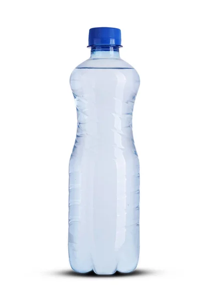 Kleine plastic fles met mineraalwater — Stockfoto