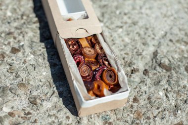 El sanatları ambalajLezzetli tatlı pastille