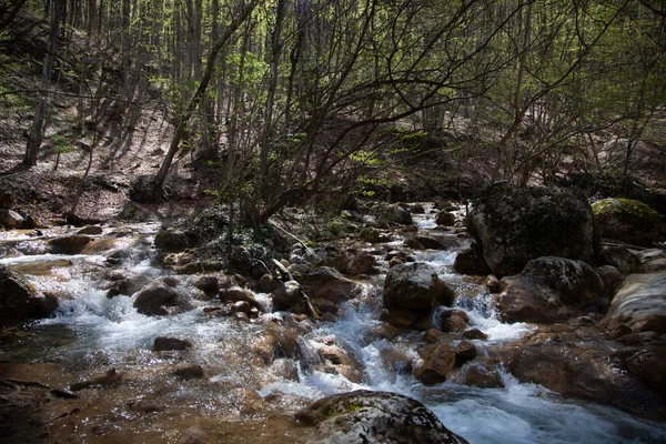 Ποτάμι Βουνό Στην Κριμαία — Φωτογραφία Αρχείου