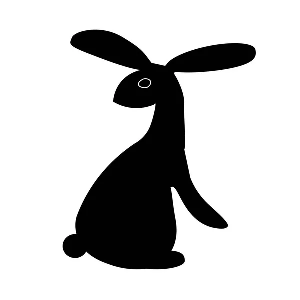 Vecteur Lapin Sur Fond Blanc — Image vectorielle