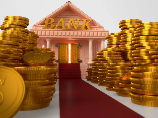 Red Road Bank Riches — Stock Photo, Image