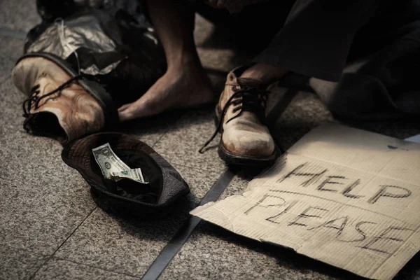 Evsiz, nazik insanlardan yardım bekledi..