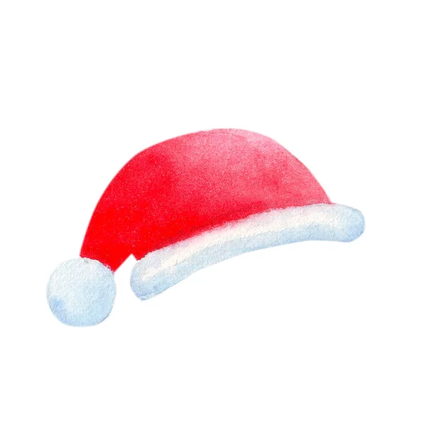Parafernalia de Año Nuevo y Navidad. Sombrero de Papá Noel — Foto de Stock