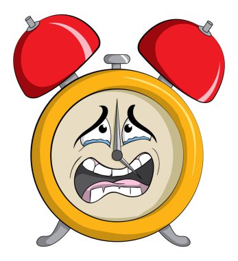 Beyaz arka plan üzerinde izole alarm 