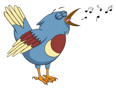 Beyaz Arkaplanda Kuşlar İzole Edildi 