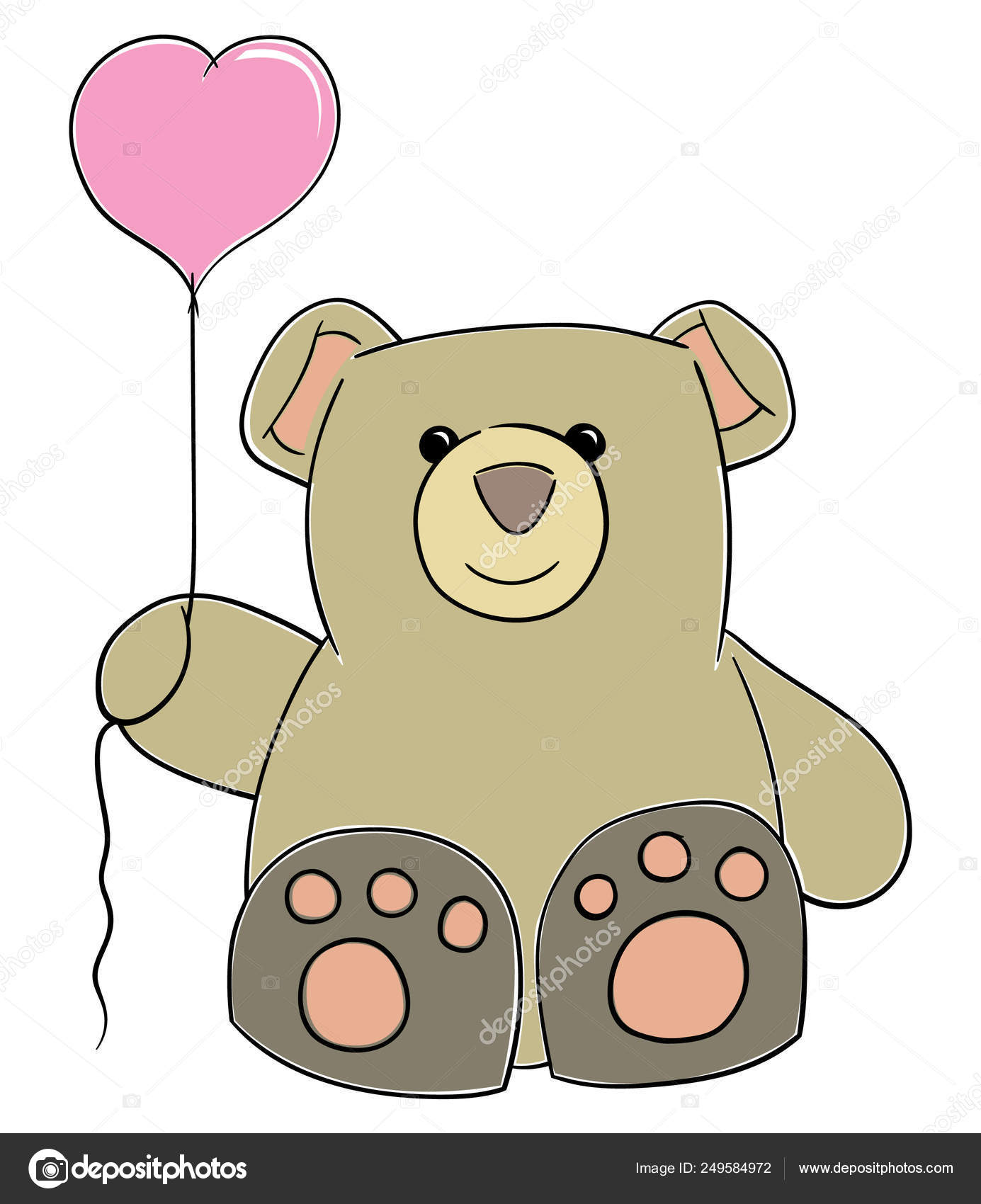 teddy bear shaped balloon