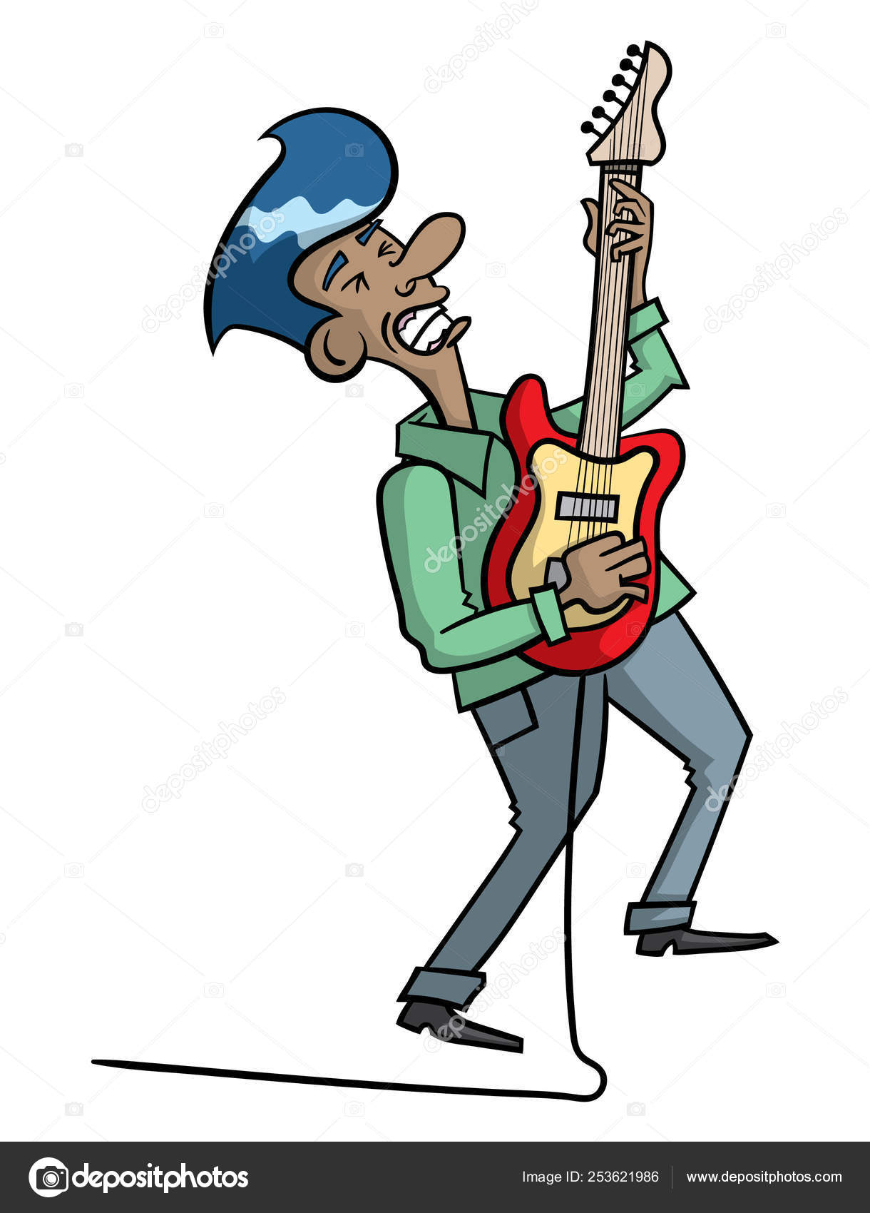 Guitar player cartoon Vector Art Stock Images | Depositphotos Guitar player cartoon Vector Art Stock Images | Depositphotos