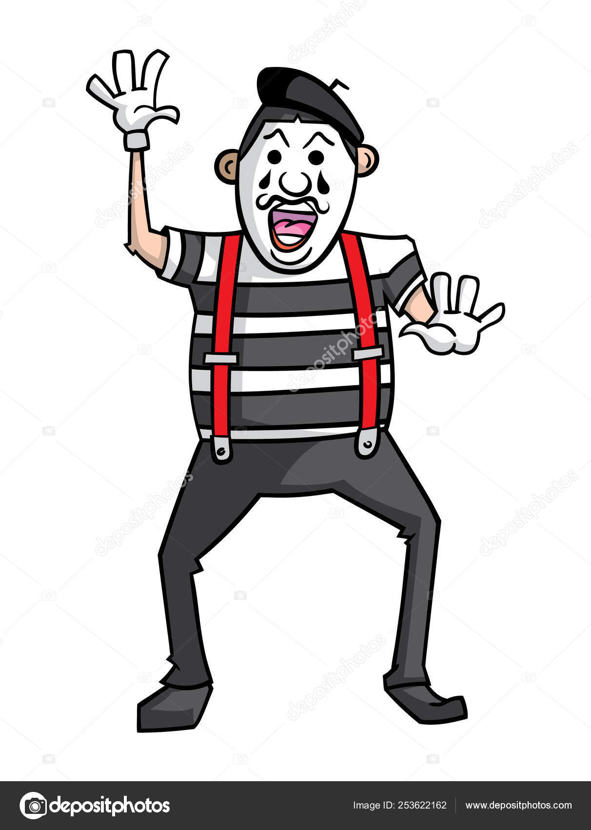 Cartoon Character Cute Funny French Mime Isolated White Background Vector Stock Vector C Basjan 253622162 Mime cartoon 1 of 314. cartoon character cute funny french mime isolated white background vector stock vector c basjan 253622162