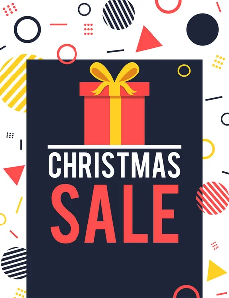 Modern Christmas Sale Flyer Poster — Stock Photo, Image
