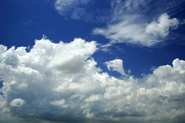 Närbild Molnet Med Blå Himmel — Stockfoto