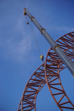 çelik çatı çerçeve yükleme Mobil vinç