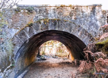 Su olmadan bir köprünün altında