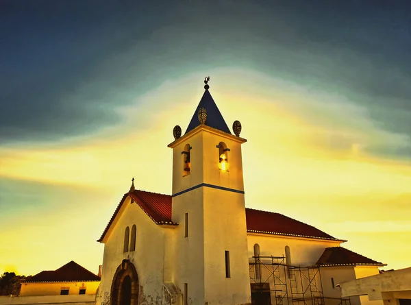 Igreja Aldeia Luz Sol — Fotografia de Stock