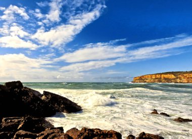 Sao Lourenco'da Atlantik Okyanusu manzarası