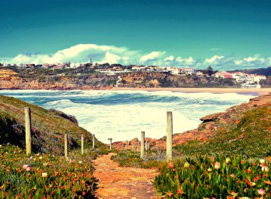 Sao Lourenco'da Atlantik Okyanusu manzarası