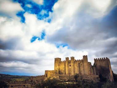 Obidos'ta eski kale akşam