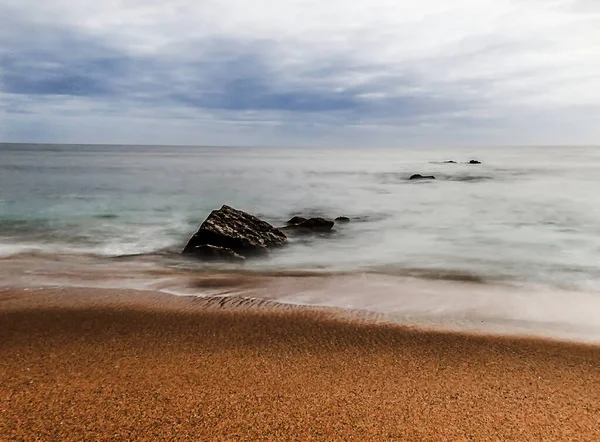 Zeegezicht Tussen Hemel Oceaan Ericeira — Stockfoto