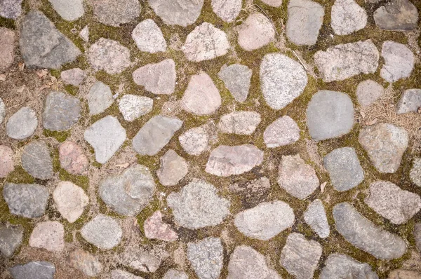 Pavimento Pedra Paralelepípedos Cidade Vista Superior — Fotografia de Stock